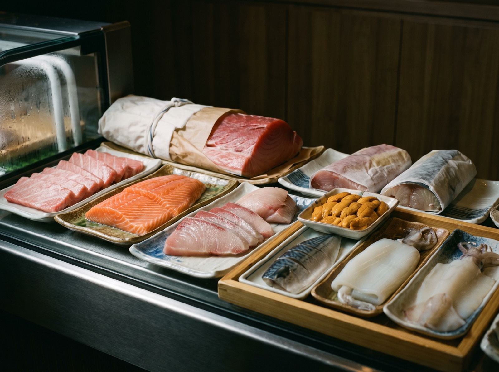 The counter case, holding the day’s decisions.